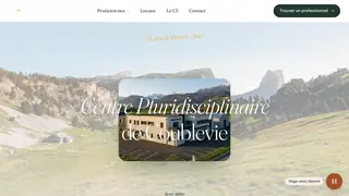 Le site, de haut en bas