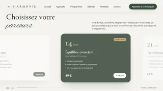 Trois parcours, trois prix, un premier jour offert