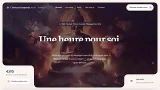 Le site, de haut en bas
