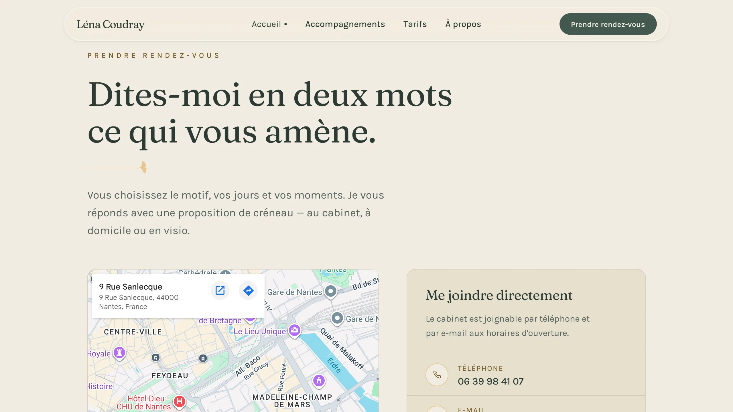 Trois façons de prendre rendez-vous