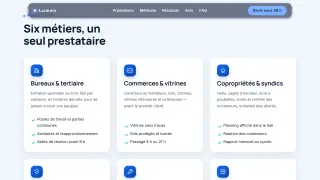 Six métiers, un seul prestataire
