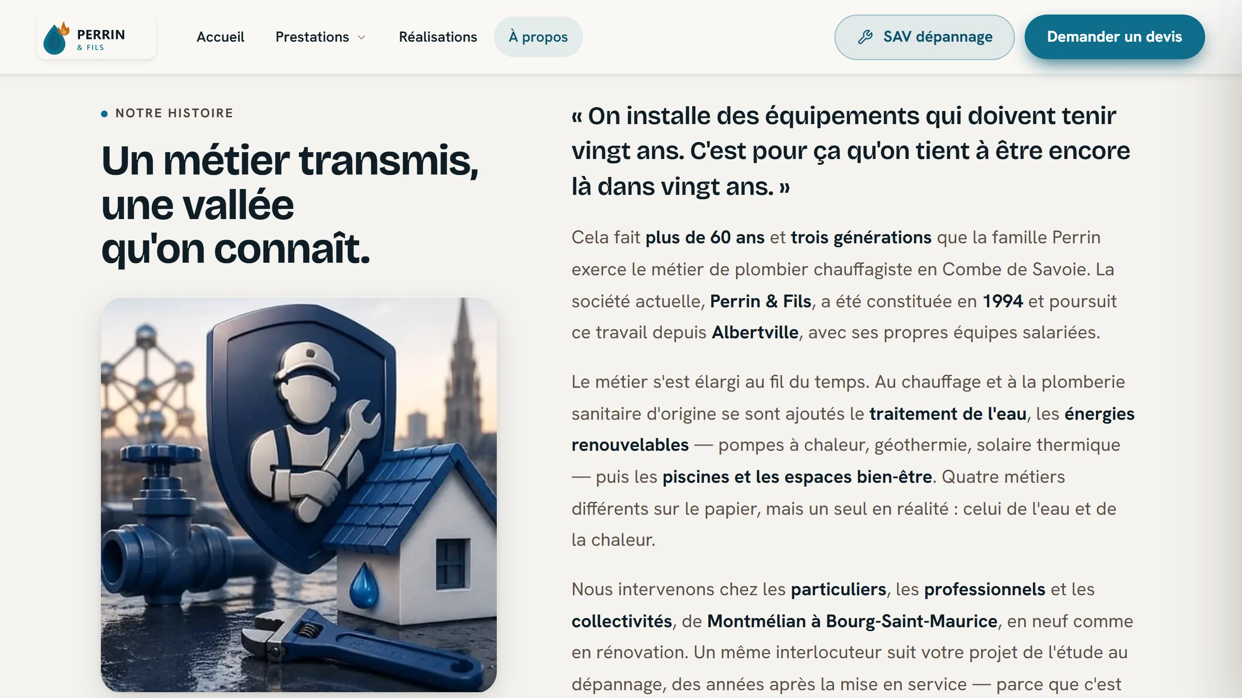 Trois générations, une vallée