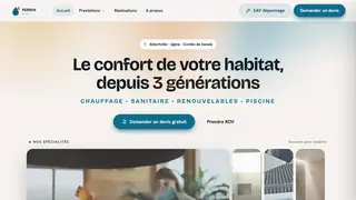 Le site, de haut en bas
