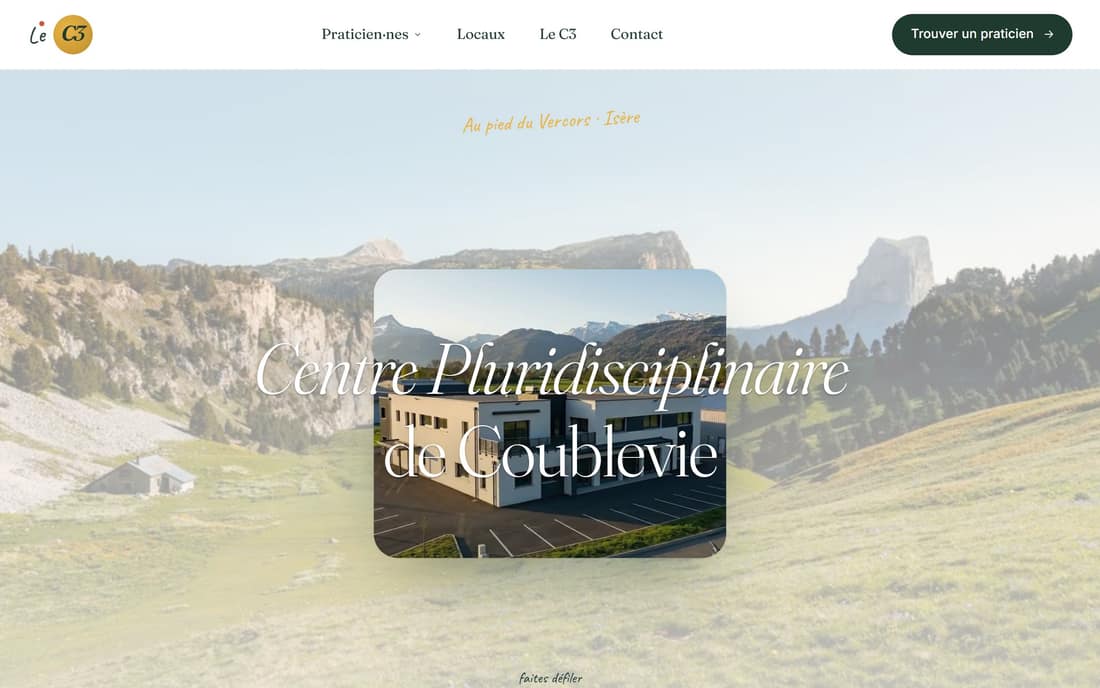 Aperçu du site de C3 Coublevie
